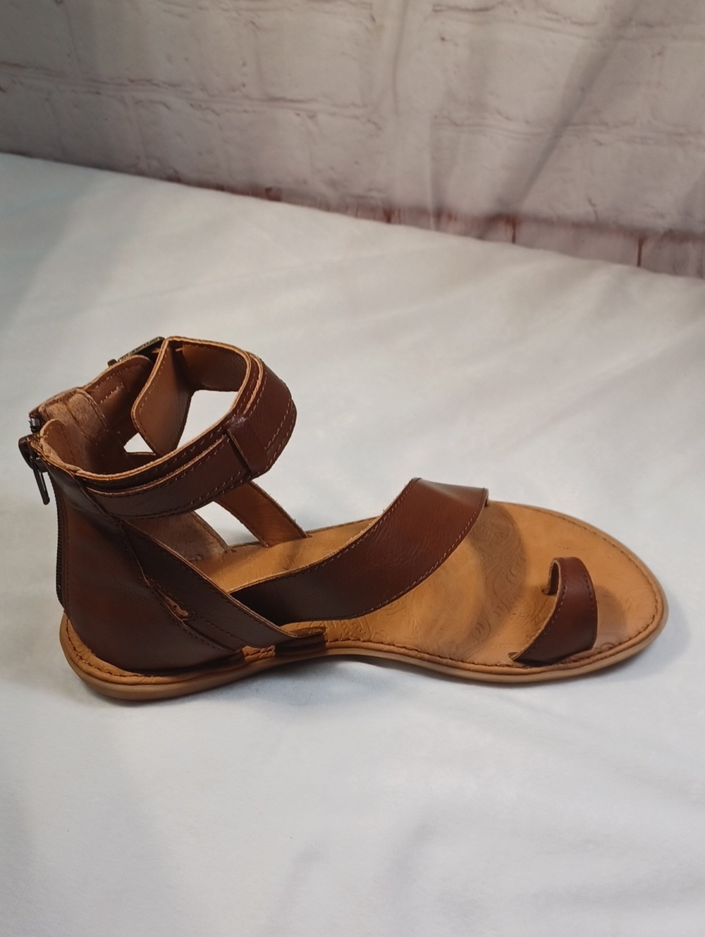 b.o.c brown gladiator toe loop comfort sandals ankle strap boho festival women 6 - Picture 11 of 13